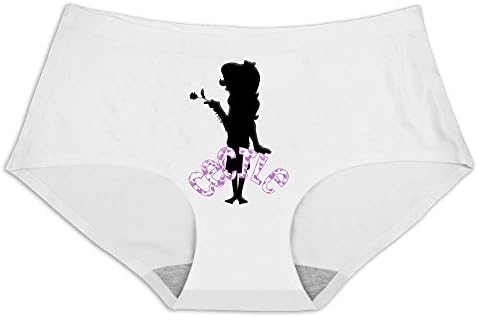 Custom Women's Sporty Traceless Ice Silk Hipster Panties Thong Cecile And Rose Size M White