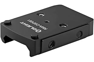 OLIGHT RMA-OSP091 Low Profile Picatinny Mount for Osight, RMR/407C/507C Footprint Red Dot, 0.476'' Saddle Height Adapter Plate