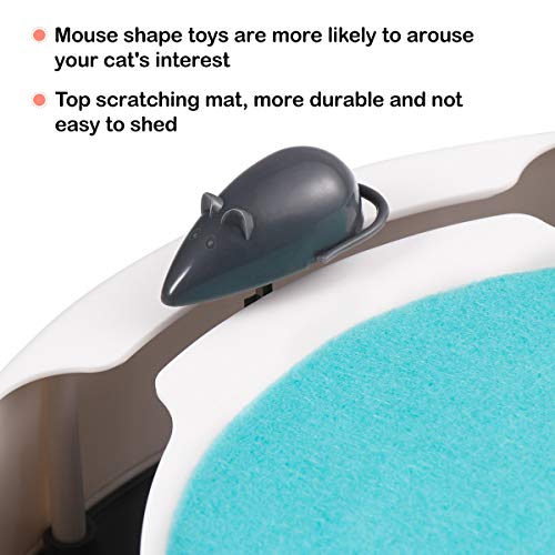 POPETPOP-Katzenspielzeug-Automatisches-Interaktives-Katzen-Spielzeug-Elektrisch-Ktzchen-Fangen-die-Maus-mit-Kratzmatte