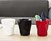 Chris-Wang 1Pcs Creative Out-of-Shape Wrinkle Plastic Pencil Cup/Pen Holder/Cosmetics Organizer/Desk Sorter Bin/Stationery Collection/Make-up Brush Tub(Red)