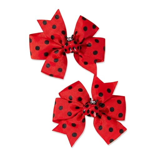 ZOONAI 2Pcs Cute Ladybug Bow Hair Bow for Women Girls, Sweet Ladybug Bowknot Boutique Hair Clips Teens Toddlers Christmas Halloween Headwear Hair Accessories (Red-C) at Amazon