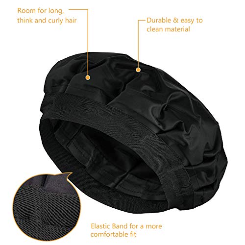 Deep-Conditioning-Hair-Treatment-Cap-Cordless-Microwavable-Heat-Hat-for-Steaming-Hair-Styling-Cap-Heat-Therapy-Thermal-Spa-Hair-Steamer-Gel-Cap-Black