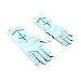 Kids Girl Queen Princess Cosplay Party Crown, Wand, Gloves Halloween Props Accessories Supplies, Light Blue
