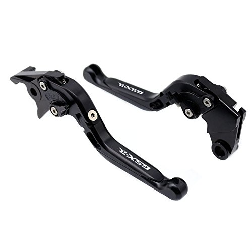 For Suzuki GSXR 600 2011-2017 Black Folding Extendable Brake Clutch Accessories Engraved Levers - Thumbnail 2