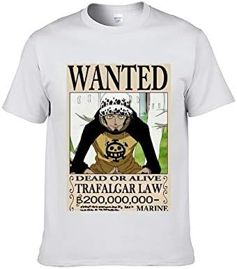 ICOSSATA T-Shirt Animation ONE Piece Wanted Monkey D. Luffy XS S M L XL XXL XXXL Adult Unisex Crew