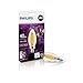 Philips LED Indoor/Outdoor Classic Amber Glass B11 Dimmable Filament Light Bulb: 300-Lumen, 2000 Kelvin, 4.5-Watt (40-Watt Equivalent), E12 Base, Amber, 1-Pack
