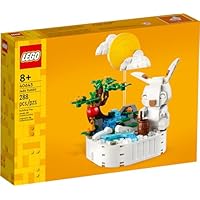 LEGO Jade Rabbit Building Toy Set, Fun Bunny Display Piece or Family Building Activity, Small Animal Toy for Boys and Girls, Great Gift for Kids Ages 8 and Up, 40643