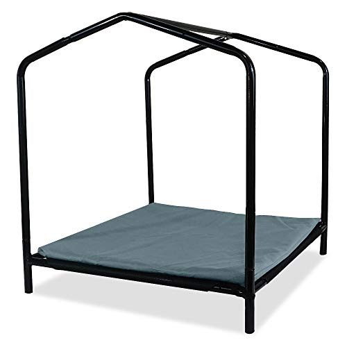 Floppy Dawg Elevated Dog Shelter. Great for Outdoor or Indoor Use. Made of Water Resistant Durable Oxford Fabric. Pet Shelter is Easy to Assemble, Lightweight, and Portable.