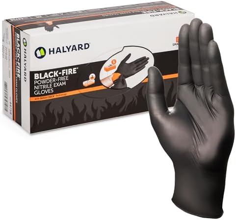 Amazon.com: HALYARD SKYBREEZE Nitrile Exam Gloves, Powder-Free