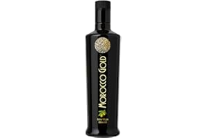 Morocco Gold New Harvest Extra Virgin Olive Oil Early Harvest – Cold Pressed – Polyphenol Rich 652mg/kg EVOO Fresh Harvest Pure and Natural. 500ml/17 Fl Oz