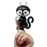 Fingers Interactive Baby Squirrel, Pet Kids Smart Colorful Fingers Smart Induction Electronic Toys, Mini Smart Sensor Finger Squirre Toy Plaything Bauble for Kids Children (Black01)