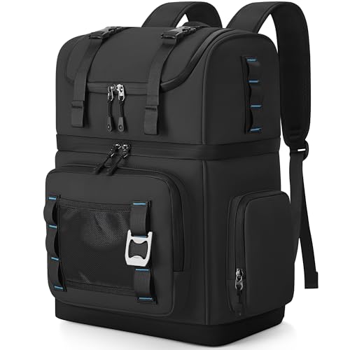 YOUNGOA Mochila Nevera Isotermica Grande, Doble Capa Impermeable Mochila Termica, Bolsa Picnic A Prueba de Fugas