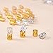 Mudder Dreadlocks Beads Aluminum Dread Locks Metal Cuffs Hair Decoration Braiding Hair Jewelry, 50 Pieces