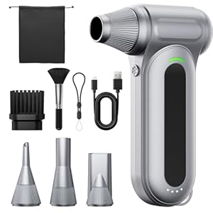 エアダスター 無段階&4段階風量調整 電動ブロワー 小型 ブロアー 7500mAh