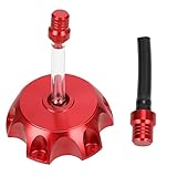 GREHUA Red CNC Aluminum Gas Fuel Tank Cap with