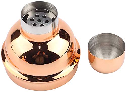 9 Stück Kupfer beschichtet Cocktail Set, Barkeeper Mixology Kit mit Shaker Jigger Bar Löffelsieer Muddler… – Bild 4