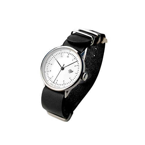 Cheapo Harold Gold Wrist Watch w/ Black Leather Band