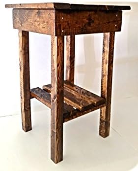 Rustic End Table/Night Stand/Bed Side Table/Rustic Table/ Aged/Side Table/Vintage/Wood//Handmade/Custom/New Materials/Farmhouse