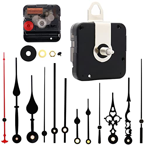 TIKROUND Youngtown Movement for Clock Repair Replacement 19mm (3/4inch) Shaft Length 11mm (7/16 inch) Thread Length.(White Shaft)