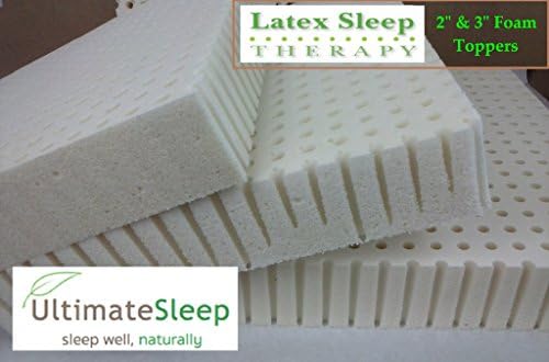 Queen Pure Talalay Latex Mattress Pad Toppers, USA Made 60x80 in All Densities (Medium Firm Density, 3" Thick)