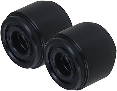 Dia 6 mm,15mm x 13.9mm Black Potentiometer Knobs for Electric Guitar Amplifier Controlling,Switching,Pack of 2