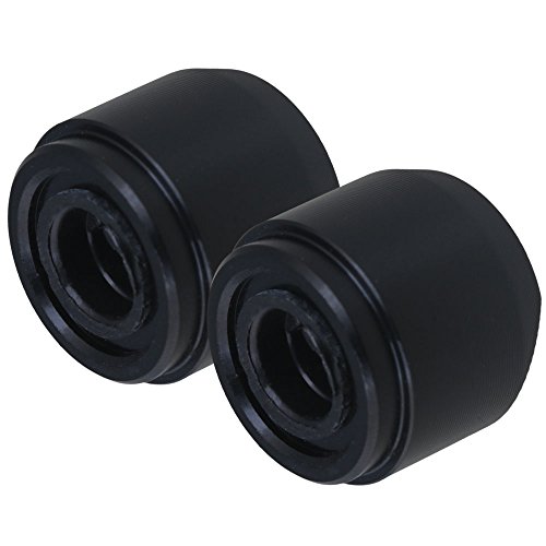 Dia 6 mm,15mm x 13.9mm Black Potentiometer Knobs for Electric Guitar Amplifier Controlling,Switching,Pack of 2
