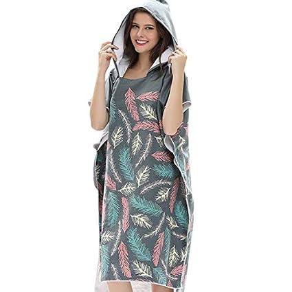 Sodial Plume En Plein Air Adulte à Capuche Serviette De