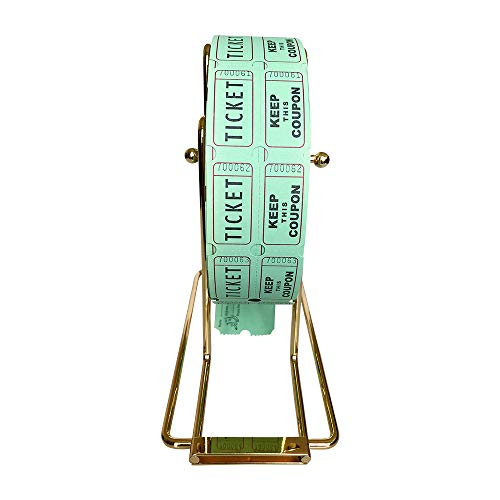 YH Poker Brass Plated Raffle Ticket Dispenser for SingleRoll & Double