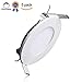 B-right Pack of 5 Units 12W 6-inch Dimmable Round LED Panel Light 960lm Ultra-Thin 5000K Cool White LED Recessed Ceiling Lights for Home Office Commercial Lighting