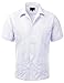 vkwear Guayabera Men's Cuban Beach Wedding Short Sleeve Button-up Casual Dress Shirt
