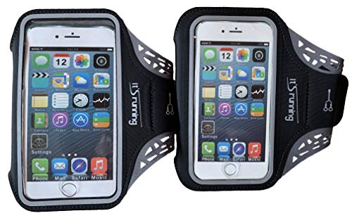 It's Running Phone Arm Band 4 mobiele telefoon armtas smartphone, zwart, Uni - Image 4