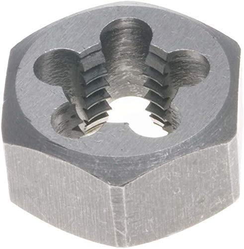 Utoolmart UNC 1/4" Hex Rethreading Dies HSS Hexagonal Die Hexagon Taper Pipe Dies High Speed Steel 1pcs