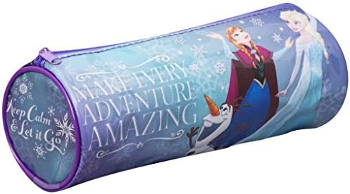 Kids Barrel Pencil Case Round Tube PVC Stationery Case Back to School (Frozen)