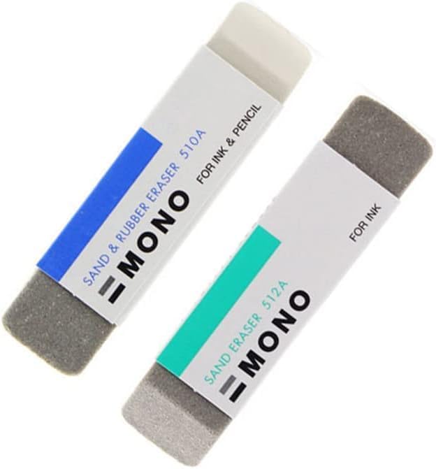 2 Pcs Natural Rubbers Eraser Ink Eraser Sand Rubber Fountain Pen Rubber No.ES512A Supplies，Erasers and Correction Supplies