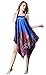 SexyTown Women's Satin Silk Long Nightgown Pajamas with Adjustable Shoulder Strap One Size (Royal Blue)