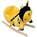 Qaba Kids Plush Rocking Horse-Style Bumble Bee Theme Chair