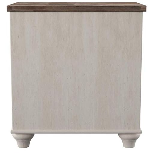 White Wash Ashley Furniture Signature Design Willowton Nightstand