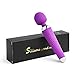 COCHING Cordless Electric Wand Massager G Spot Stimulation Vibrator for Women 100% Waterproof Rechargeable Powerful Massage Wand with 16 Speed Vibrating Patterns Muscle Aches Whisper Quite â€“ Purple