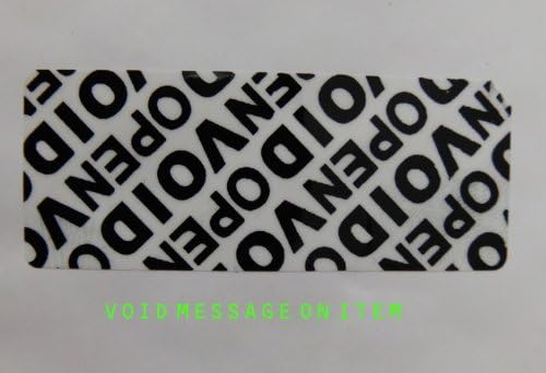 thumbnail interactive-video image 1 of Warranty Void If Removed Security Stickers - 100 Pack, 3x1 Inch, Serial Number Labels - Labelogix 1 of 3