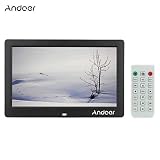Andoer 10.1 ' HD Marco de Fotos Digital Widescreen Alta Resolución Despertador MP3, MP4 y reproductor de películas con Control Remoto