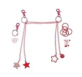 Ita Bag Chain Ita Bag Accessories DIY Accessories Ita Bag Decoration Pins, Cosplay, Comic Con RED