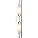 Livex Lighting Novato 2 Light Wall Sconce Polished Chrome Finish