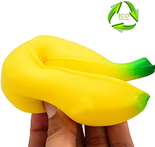 Banana Squishy Slow Rising Very Soft Cream Scented Pressure Release Hand Toy