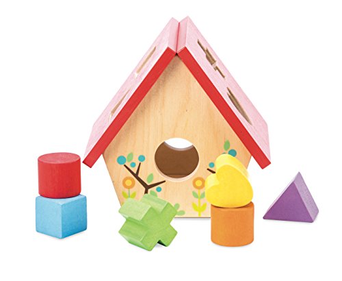 Le Toy Van My Little Bird House Shape Sorter Premium Wooden Toys for Kids Ages 12 Months & Up