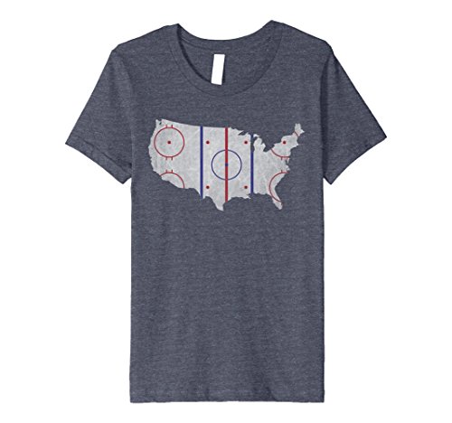 Kids american hockey pride | usa map design t-shirt 12 …