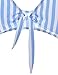 BMJL Women's Sexy Detachable Padded Cutout Push Up Striped Bikinis Set Bow Tie Two Piece Swimsuit(L,Light Blue)…