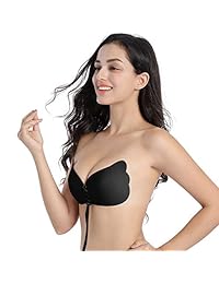Sujetador adhesivo SOLOYEE con cordón, sin tirantes, invisible, sin espalda, de silicona, para dama