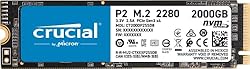 Crucial P2 2TB 3D NAND NVMe PCIe M.2 SSD Up to