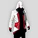 Angelaicos Unisex Color Block Match Windbreaker Coats Jackets Outwear Adult Kids (Kids L, White Red)