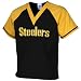 NFL Pittsburgh Steelers Black-Gold Raglan Color Block Scrub Top